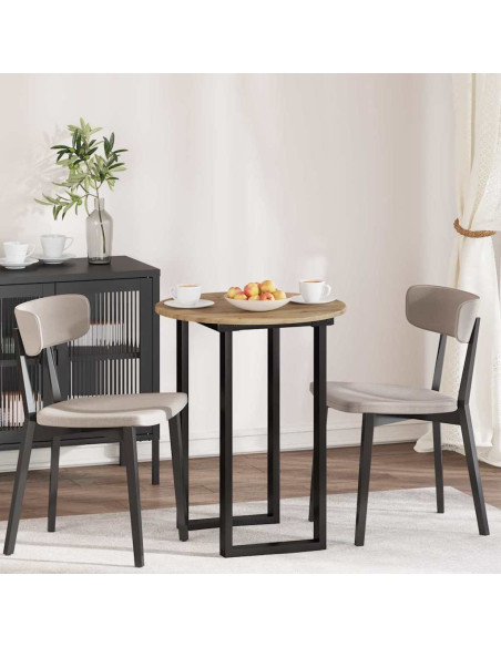 Piano del tavolo rovere artigianale Ø 60 x 1,5 cm