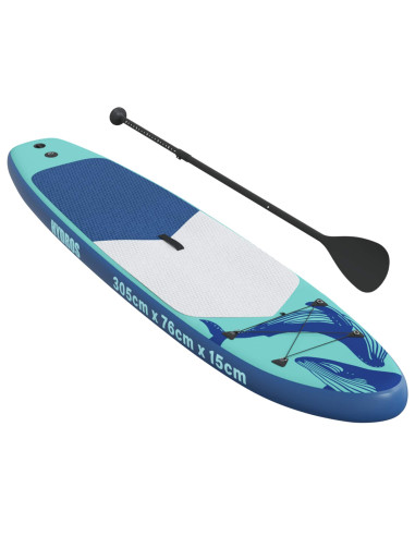 Tavola da Paddle Gonfiabile HYDROS 305 x 76 x 15 cm Turchese