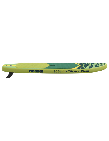 Tavola da Paddle Gonfiabile POSEIDON 305 x 76 x 15 cm Verde per