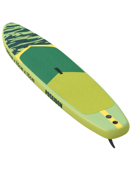 Tavola da Paddle Gonfiabile POSEIDON 305 x 76 x 15 cm Verde per