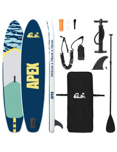 Tavola da Paddle Inflabile APEX 305 x 76 x 15 cm Blu per 2