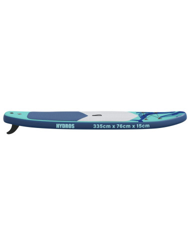 Tavola da Paddle Gonfiabile HYDROS 335 x 76 x 15 cm Turchese