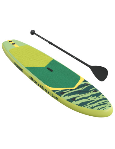 Tavola da Paddle Gonfiabile POSEIDON 366 x 81 x 15 cm Verde per