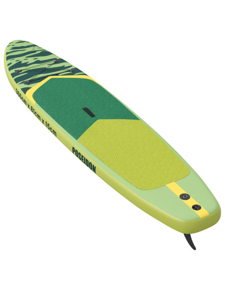 Tavola da Paddle Gonfiabile POSEIDON 366 x 81 x 15 cm Verde per