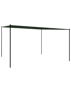 Gazebo 4 x 3,98 x 2,67 m Verde Poliestere e Acciaio 2