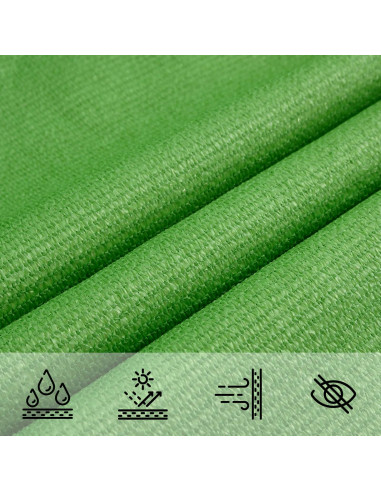 Telo Ombra Verde chiaro 2 x 6 m HDPE