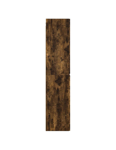 Mobiletto da Bagno a Muro Rovere Fumo 33 x 34,5 x 160 cm