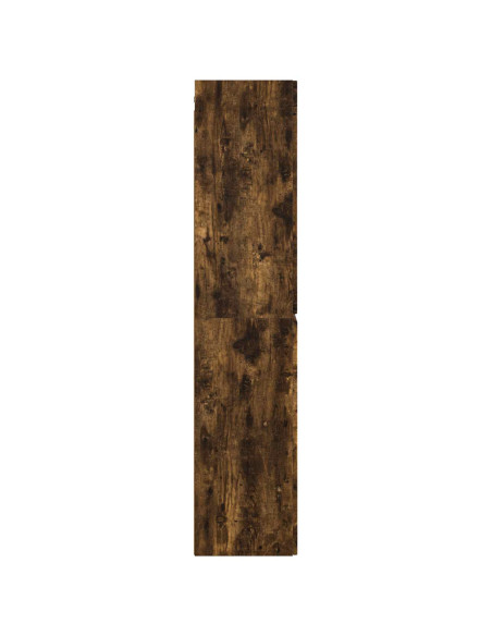Mobiletto da Bagno a Muro Rovere Fumo 33 x 34,5 x 160 cm