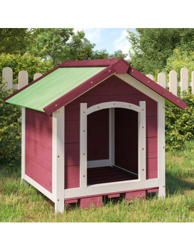 Cuccia per Cani Moka 65x65x61,5 cm in Legno Massello di Pino