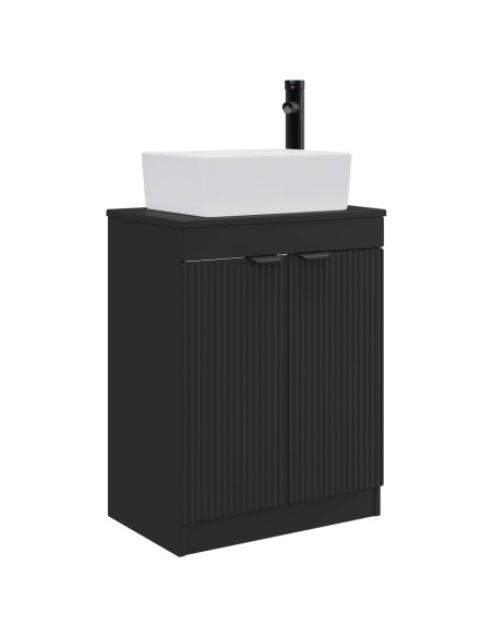 Mobile da bagno con lavabo Nero 54 x 35 x 83 cm