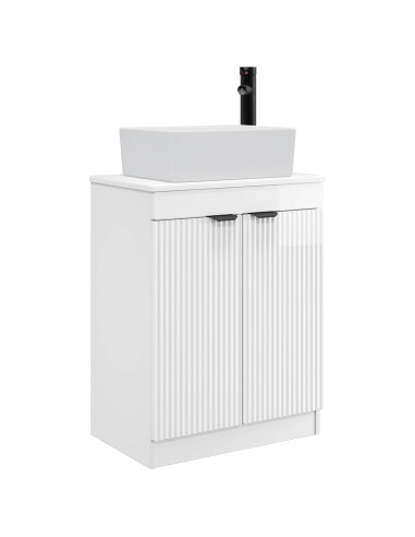 Mobile da bagno con lavabo Bianco Lucido 54 x 35 x 83 cm