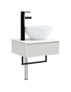 Lavabo da Parete Bianco 40 x 35 x 39 cm Legno ingegnerizzato