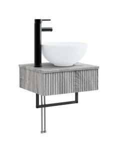 Lavabo da Parete Sonoma grigio 40 x 35 x 39 cm