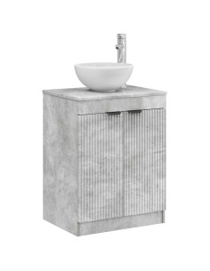Mobile da Bagno Grigio Cemento 54 x 41 x 70 cm 2