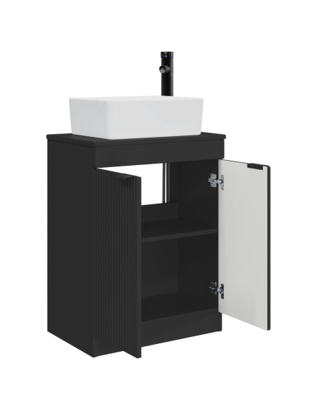 Mobile da bagno con lavabo Nero 54 x 35 x 83 cm
