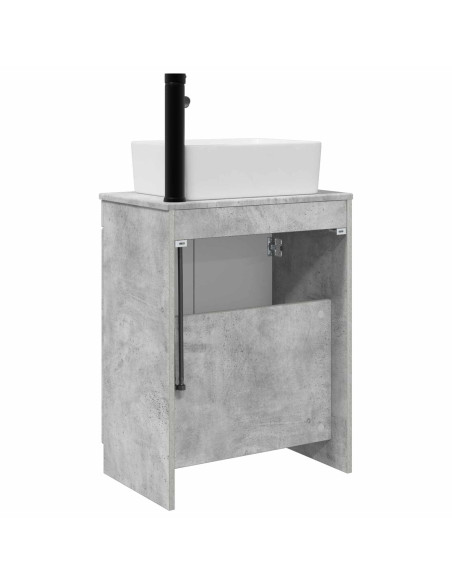 Mobile da bagno con lavabo Grigio Cemento 54 x 35 x 83 cm