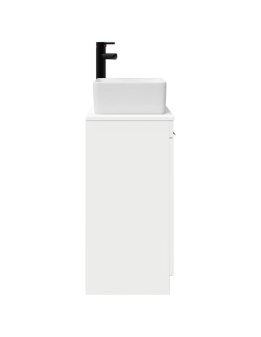 Mobile da bagno con lavabo Bianco Lucido 54 x 35 x 83 cm