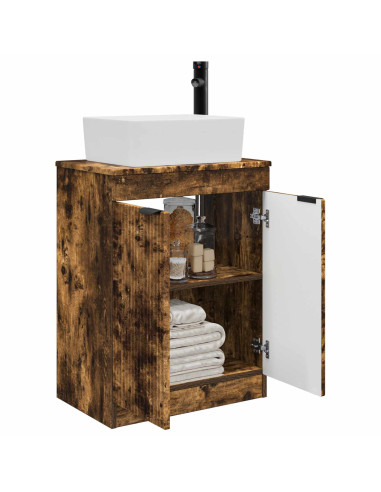 Mobile da bagno con lavabo Rovere Fumo 54 x 35 x 83 cm