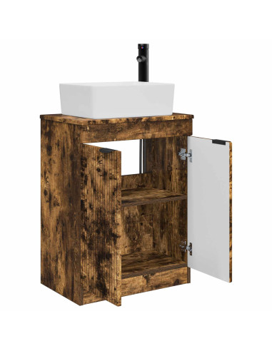Mobile da bagno con lavabo Rovere Fumo 54 x 35 x 83 cm