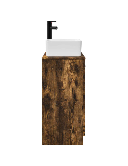 Mobile da bagno con lavabo Rovere Fumo 54 x 35 x 83 cm