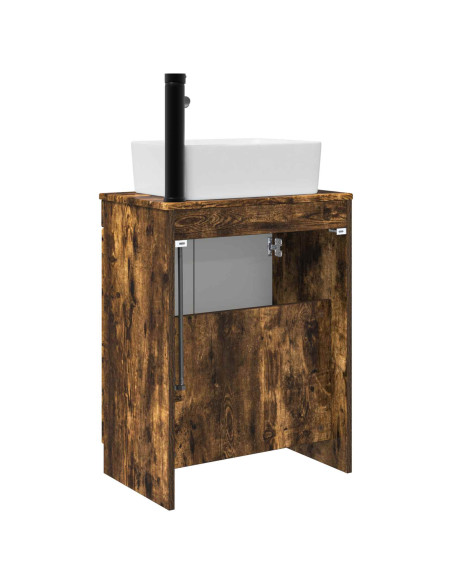 Mobile da bagno con lavabo Rovere Fumo 54 x 35 x 83 cm