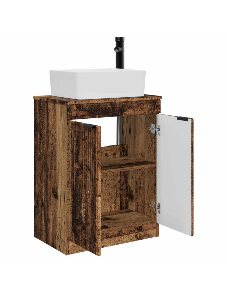Mobile da bagno con lavabo Legno antico 54 x 35 x 83 cm