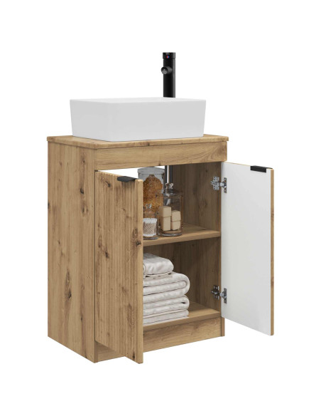 Mobile da bagno con lavabo Rovere Artigianale 54 x 35 x 83 cm
