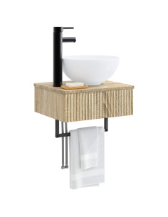 Lavabo da Parete Rovere Sonoma 40 x 35 x 39 cm 2