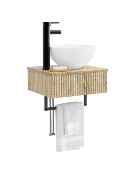 Lavabo da Parete Rovere Sonoma 40 x 35 x 39 cm