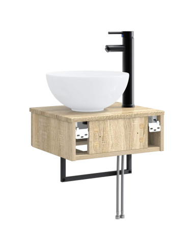 Lavabo da Parete Rovere Sonoma 40 x 35 x 39 cm