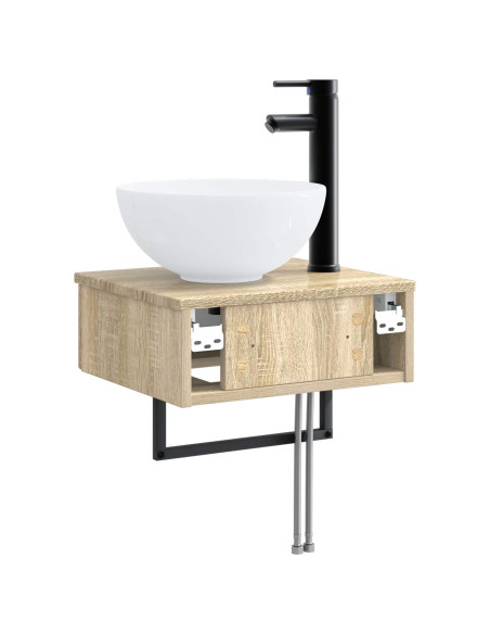 Lavabo da Parete Rovere Sonoma 40 x 35 x 39 cm