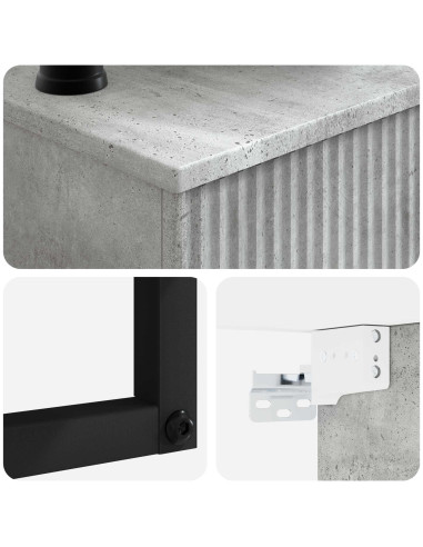 Lavabo da Parete Grigio Cemento 40 x 35 x 39 cm