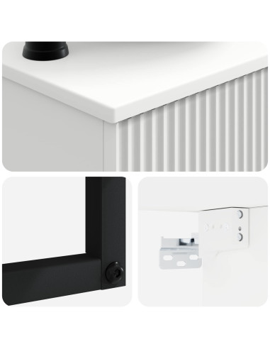 Lavabo da Parete Bianco Lucido 40 x 35 x 39 cm