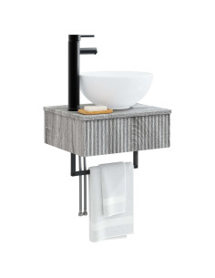 Lavabo da Parete Sonoma grigio 40 x 35 x 39 cm 2