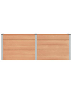 Letto rialzato da giardino Marrone 250 x 50 x 91 cm 2