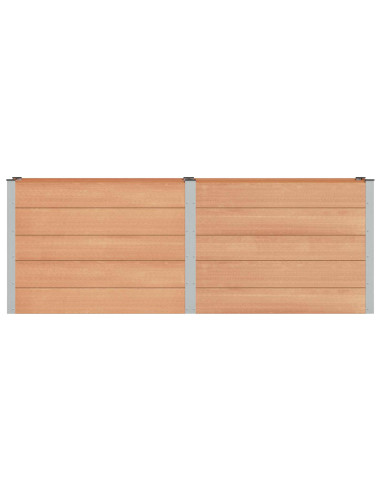 Letto rialzato da giardino Marrone 250 x 50 x 91 cm