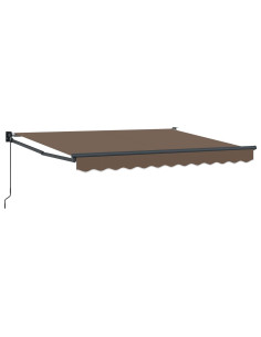 Tenda retrattile Tortora 3 x 2 m 100% Poliestere e Alluminio 2
