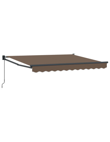 Tenda retrattile Tortora 3 x 2 m 100% Poliestere e Alluminio