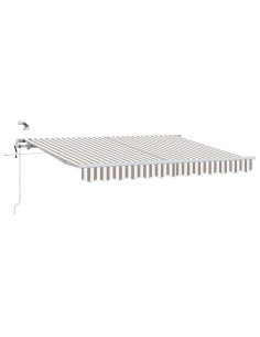 Tenda Retrattile Grigio chiaro e bianco 400 × 300 cm