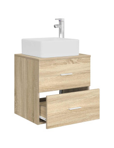 Mobile Lavabo da Parete Rovere Sonoma 49,5 x 41 x 63 cm 2