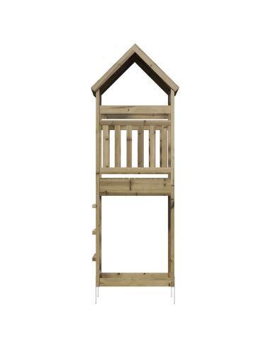 Torre da Gioco per Esterni Naturale Pino impregnato solido