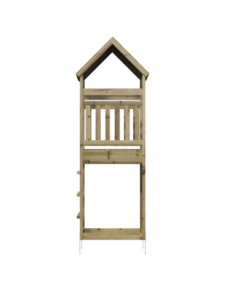 Torre da Gioco per Esterni Naturale Pino impregnato solido