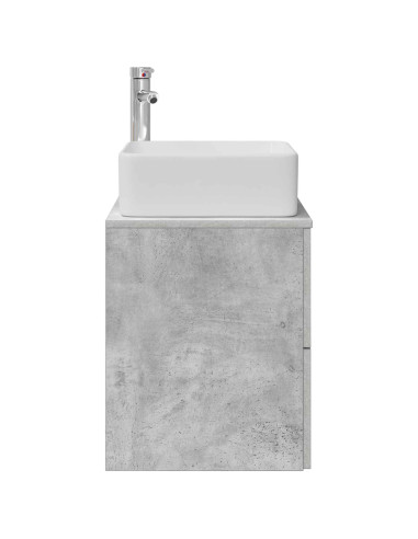Mobile Lavabo da Parete Grigio Cemento 49,5 x 41 x 63 cm