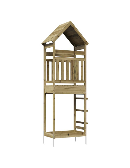 Torre da Gioco per Esterni Naturale Pino impregnato solido