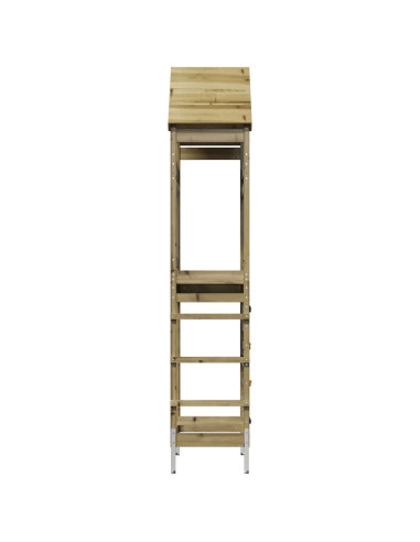 Torre da Gioco per Esterni Naturale Pino Solido Impregnato