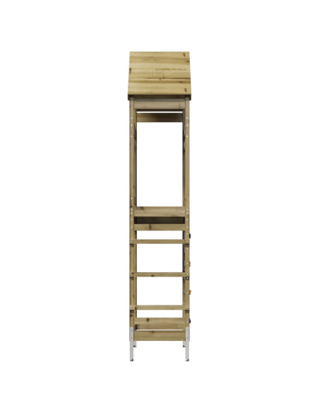 Torre da Gioco per Esterni Naturale Pino Solido Impregnato