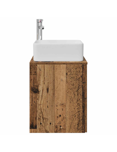 Mobile Lavabo da Parete Legno antico 49,5 x 41 x 63 cm