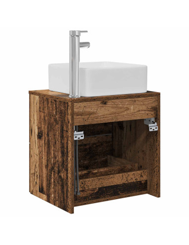 Mobile Lavabo da Parete Legno antico 49,5 x 41 x 63 cm