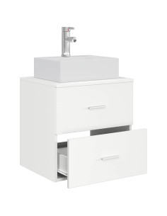 Mobile Lavabo da Parete Bianco 49,5 x 41 x 62,5 cm 2
