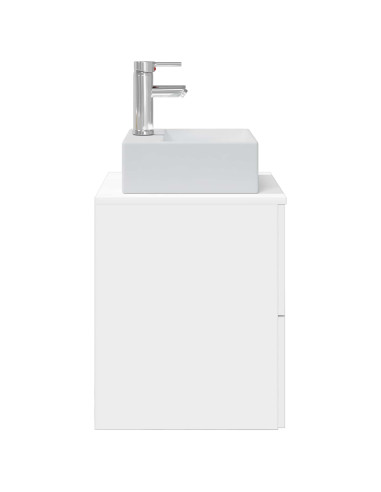 Mobile Lavabo da Parete Bianco 49,5 x 41 x 62,5 cm